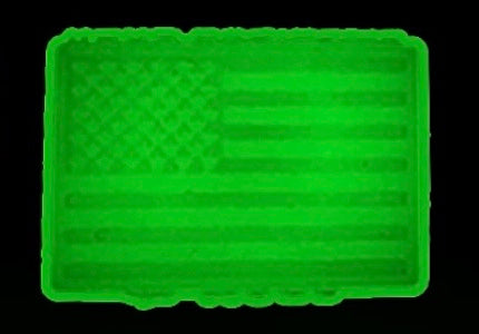 Glow Flag Croc Charm