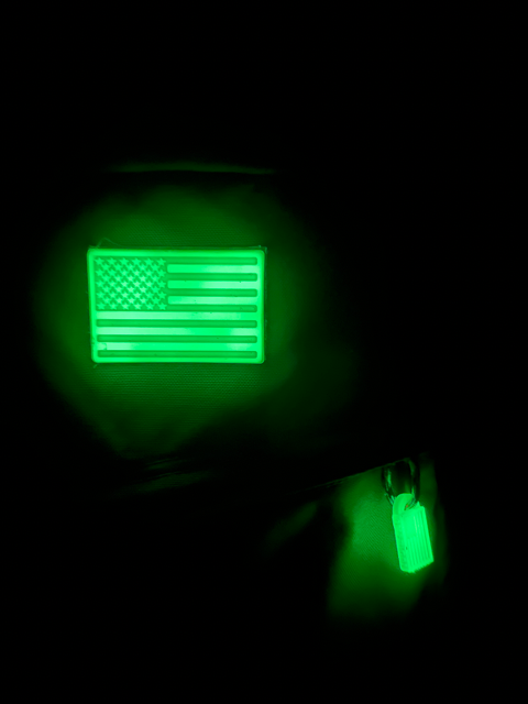 Glow in Dark US Flag Velcro Patches, Reflective Flag Patch, Smile Patch, Tactical  Patch, Reversed Flag Patch for Jackets, T-shirts or Masks 